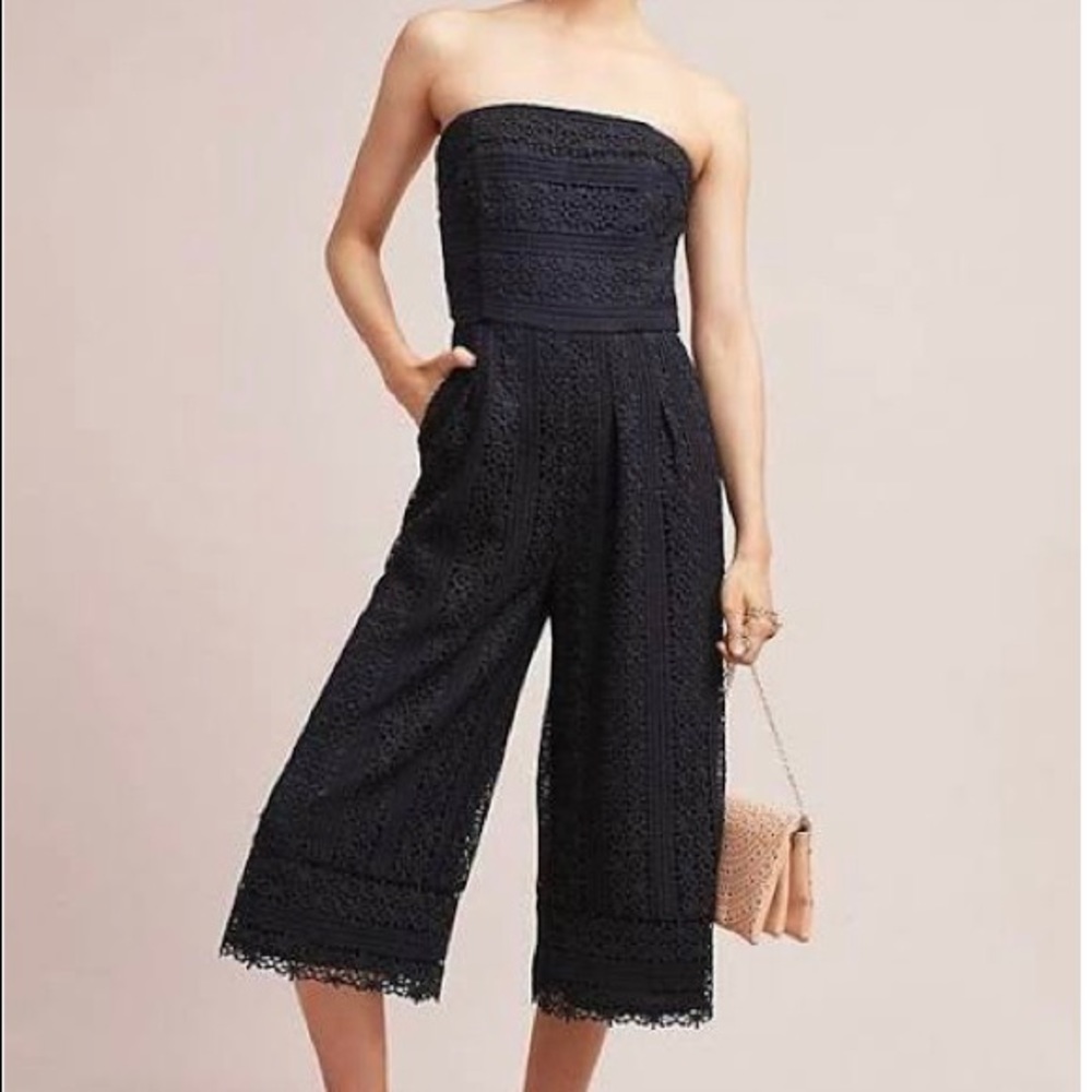 Anthropologie Greylin Stowe Lace Jumpsuit